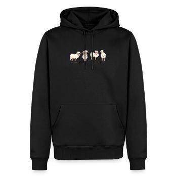Landwirt - Männer Premium Bio Hoodie - Schwarz - Vorne - Nico (187cm)