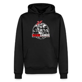 Mamasaurus Dinosaurier Mutter - Männer Premium Bio Hoodie - Schwarz - Vorne - Nico (187cm)