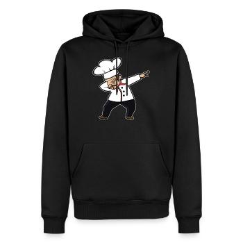 Lustige nette betupfende Kochs-Geschenk-Idee - Männer Premium Bio Hoodie - Schwarz - Vorne - Nico (187cm)