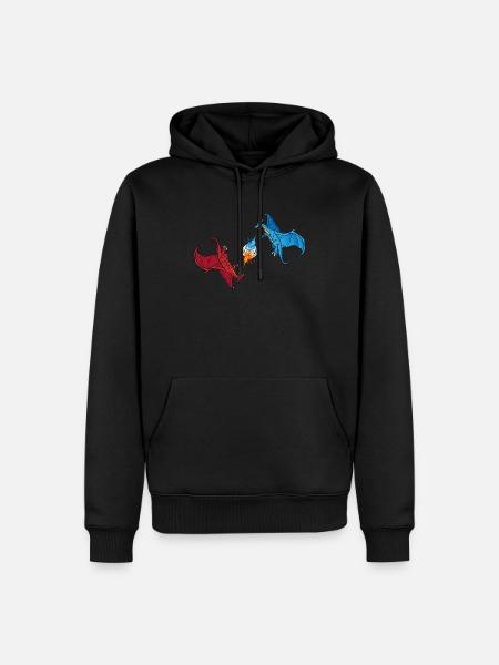 Dragon dice game fantasy - Men’s Premium Organic Hoodie - black