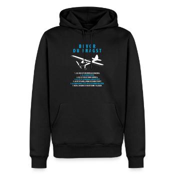 Bevor Du Fragst Modellflugzeug Modellbau - Männer Premium Bio Hoodie - Schwarz - Vorne - Nico (187cm)
