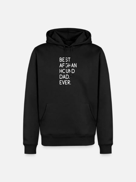 Afghan Hound - Männer Premium Bio Hoodie - Schwarz