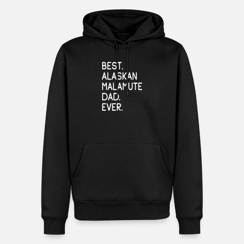 Alaskan Malamute - Männer Premium Bio Hoodie - Schwarz