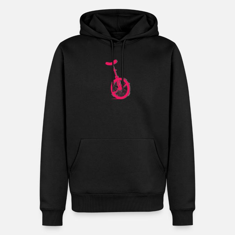 Einrad - Männer Premium Bio Hoodie - Schwarz
