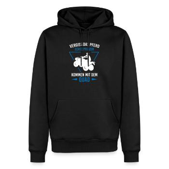 Vergiss Pferd Quad Quadfahrer Biker ATV Offroad - Männer Premium Bio Hoodie - Schwarz - Vorne - Nico (187cm)