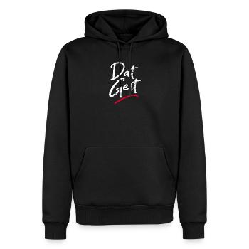 Dat Geit - Männer Premium Bio Hoodie - Schwarz - Vorne - Nico (187cm)