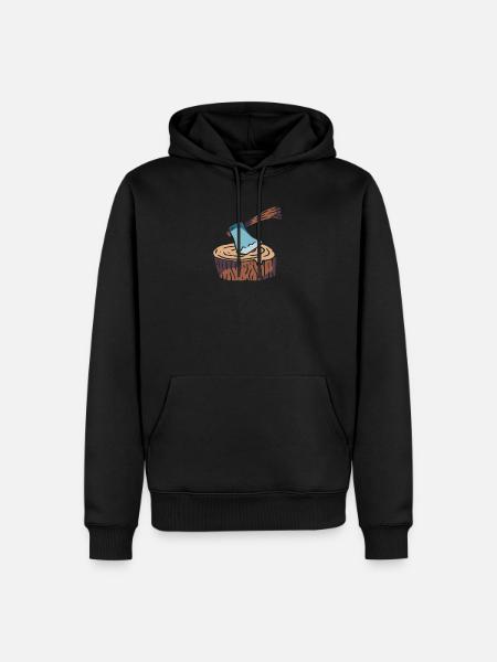 bûcheron - Sweat à capuche Premium bio Homme - noir