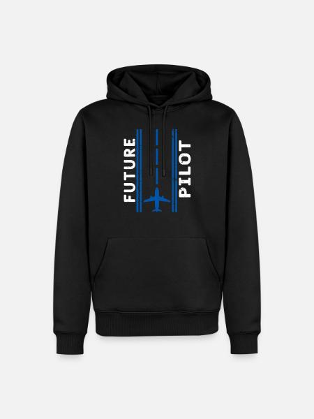 Pilot plane pilot - Men’s Premium Organic Hoodie - black