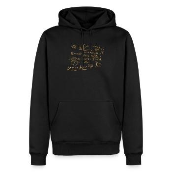 mathematician - Men’s Premium Organic Hoodie - black - Front - Nico (187cm)