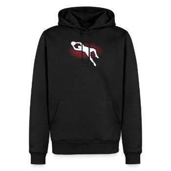 gardien de but - Sweat à capuche Premium bio Homme - noir - Devant - Nico (187cm)