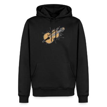 Cello - Männer Premium Bio Hoodie - Schwarz - Vorne - Nico (187cm)