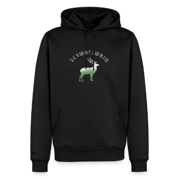 Schwarzwald Schwarzwald - Männer Premium Bio Hoodie - Schwarz - Vorne - Nico (187cm)
