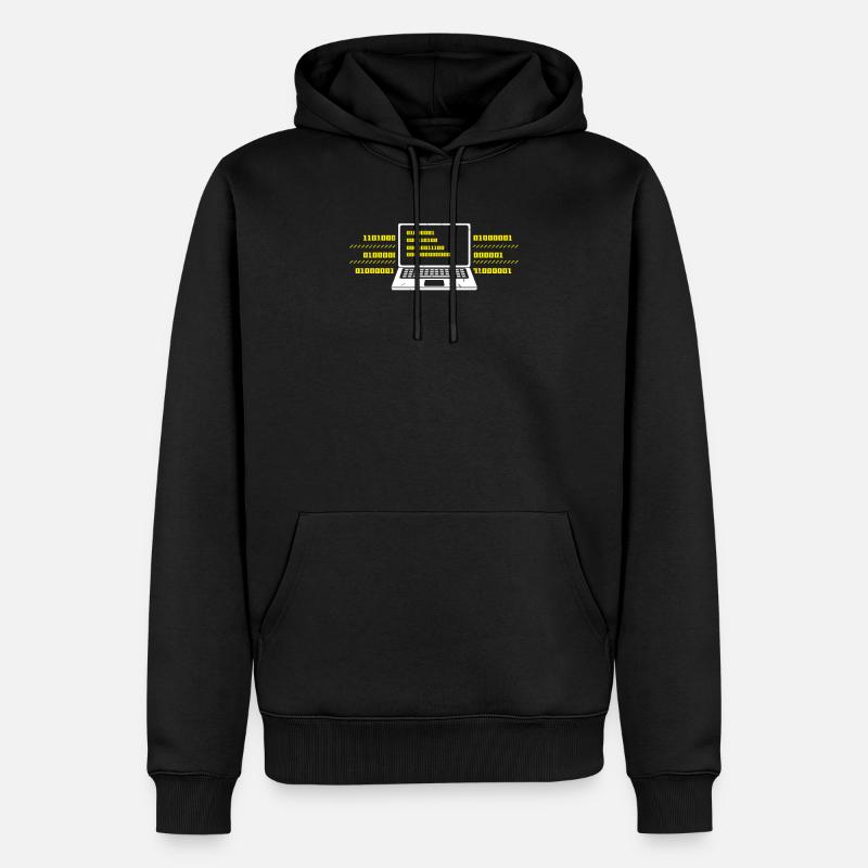 Ordinateur - Sweat à capuche Premium bio Homme - noir