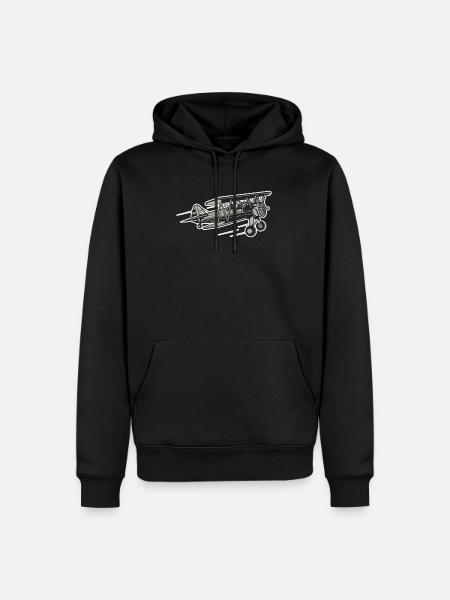 Airplane Airplane - Men’s Premium Organic Hoodie - black