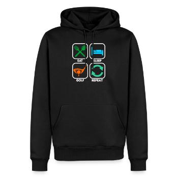 Golfer Golf - Männer Premium Bio Hoodie - Schwarz - Vorne - Nico (187cm)