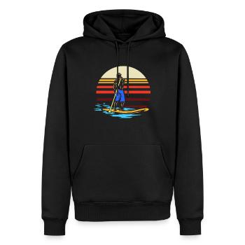 SUP Stand up paddling - Men’s Premium Organic Hoodie - black - Front - Nico (187cm)