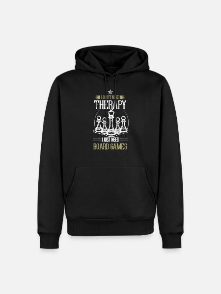 Juegos de mesa juegos ajedrez - Herre Premium økologisk hoodie - sort