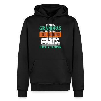 Wohnmobil - Männer Premium Bio Hoodie - Schwarz - Vorne - Nico (187cm)