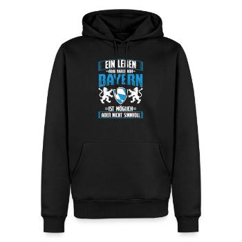 Außerhalb Bayern Möglich Sinnlos Bayrisch - Männer Premium Bio Hoodie - Schwarz - Vorne - Nico (187cm)