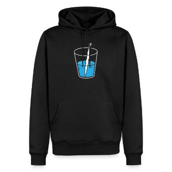 Oboe - Männer Premium Bio Hoodie - Schwarz - Vorne - Nico (187cm)