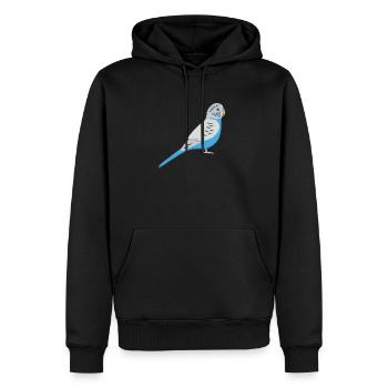 Budgie - Men’s Premium Organic Hoodie - black - Front - Nico (187cm)