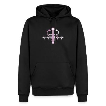 Altenpfleger - Männer Premium Bio Hoodie - Schwarz - Vorne - Nico (187cm)