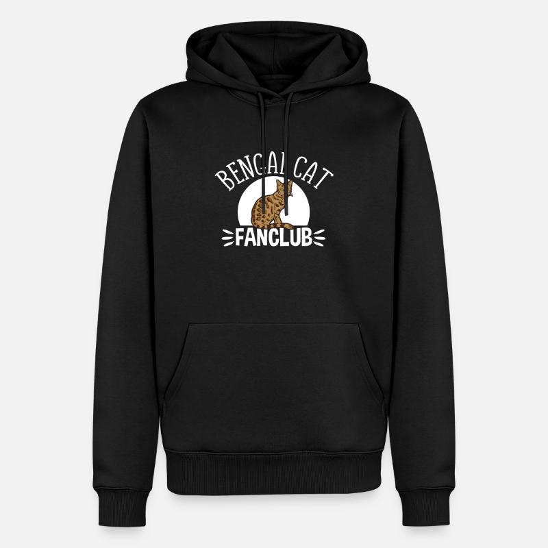 Bengal cat - Männer Premium Bio Hoodie - Schwarz
