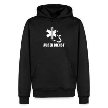 Außer Dienst Rettungsdienst Notarzt Rettungswagen - Männer Premium Bio Hoodie - Schwarz - Vorne - Nico (187cm)