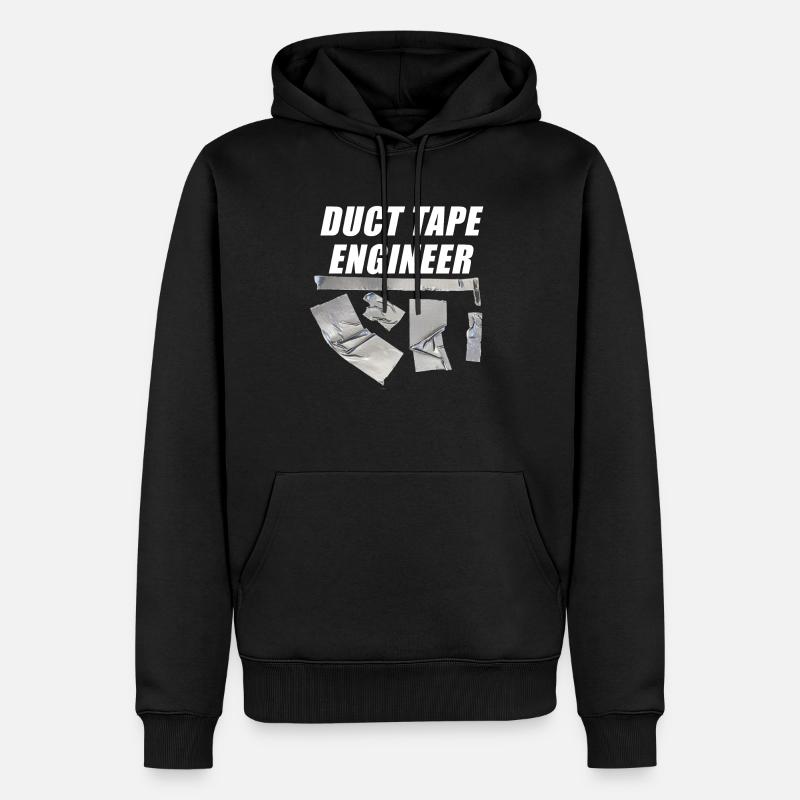 ingénieur en ruban adhésif - Sweat à capuche Premium bio Homme - noir