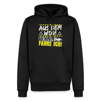 Führerschein Bestanden Geschenk Fahrprüfung Auto - Männer Premium Bio Hoodie - Schwarz - Vorne - Nico (187cm)