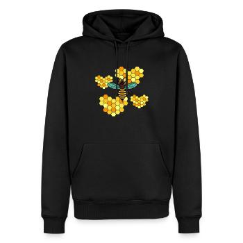 Imker Bienen Biene Geschenk - Männer Premium Bio Hoodie - Schwarz - Vorne - Nico (187cm)