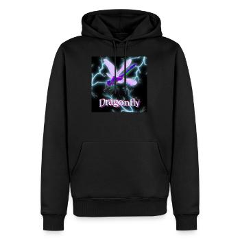 Trippy Dragonfly - Travis Scott Style - Sweat à capuche Premium bio Homme - noir - Devant - Nico (187cm)