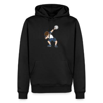Handballer Dab Dabbing Handball Handballspieler - Männer Premium Bio Hoodie - Schwarz - Vorne - Nico (187cm)