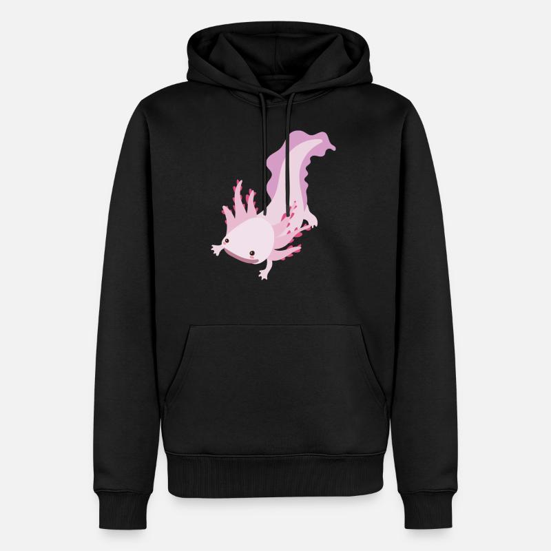 Axolotl - Sweat à capuche Premium bio Homme - noir