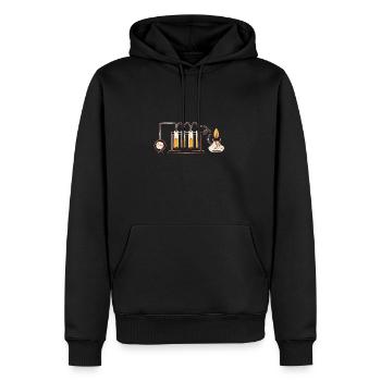 chemistry - Men’s Premium Organic Hoodie - black - Front - Nico (187cm)