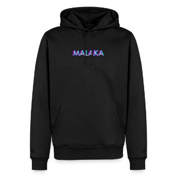 Malaka Geschenk für Griechen Griechischer Spruch - Männer Premium Bio Hoodie - Schwarz - Vorne - Nico (187cm)