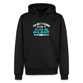 Alaskan Malamute Besitzer Besitzerin - Männer Premium Bio Hoodie - Schwarz - Vorne - Nico (187cm)