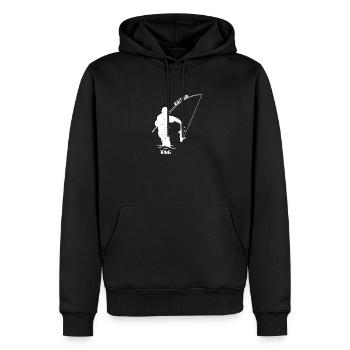Fischer Angeln Fischen Angler Geschenk Angelsport - Männer Premium Bio Hoodie - Schwarz - Vorne - Nico (187cm)