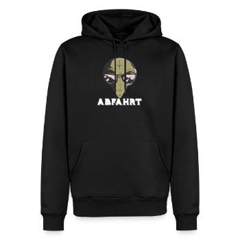 Raven Techno Alien Raver Festival Geschenk House - Männer Premium Bio Hoodie - Schwarz - Vorne - Nico (187cm)