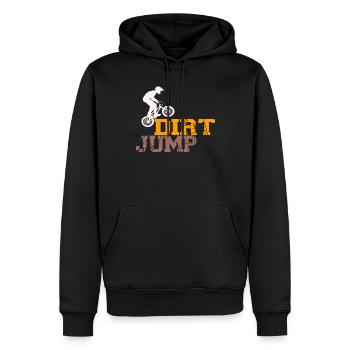 Dirt Jump BMX Bike Geschenk Design - Männer Premium Bio Hoodie - Schwarz - Vorne - Nico (187cm)