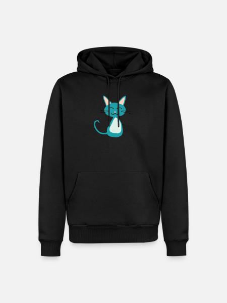 Chatons - Sweat à capuche Premium bio Homme - noir