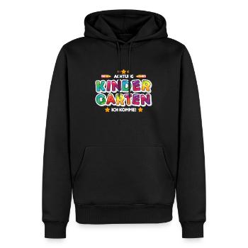 Kindergartenkind Geschenk - Männer Premium Bio Hoodie - Schwarz - Vorne - Nico (187cm)