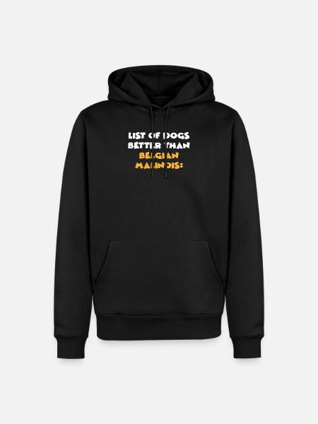 Belgian Malinois - Men’s Premium Organic Hoodie - black