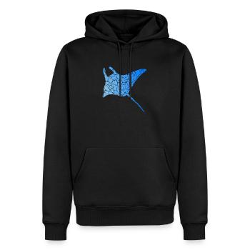 Idée cadeau plongée sous-marine snorkeling plongée sous-marine - Sweat à capuche Premium bio Homme - noir - Devant - Nico (187cm)
