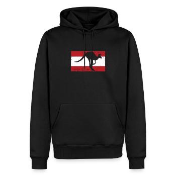 Österreich - Männer Premium Bio Hoodie - Schwarz - Vorne - Nico (187cm)