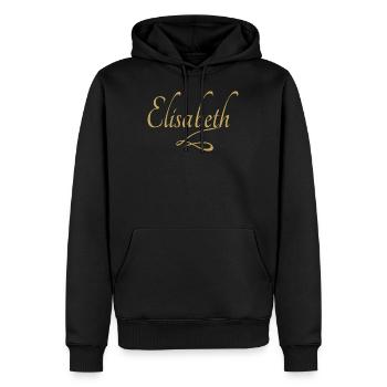 Vorname von Elisabeth - Männer Premium Bio Hoodie - Schwarz - Vorne - Nico (187cm)