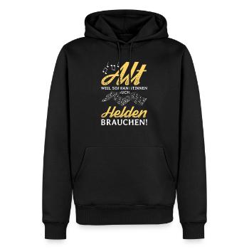 Chorale Chorale Alt Helden Sopranos Choristers Church - Sweat à capuche Premium bio Homme - noir - Devant - Nico (187cm)
