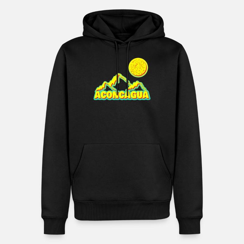 Aconcagua - Sweat à capuche Premium bio Homme - noir