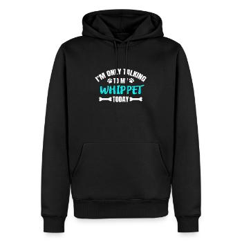Whippet - Sweat à capuche Premium bio Homme - noir - Devant - Nico (187cm)