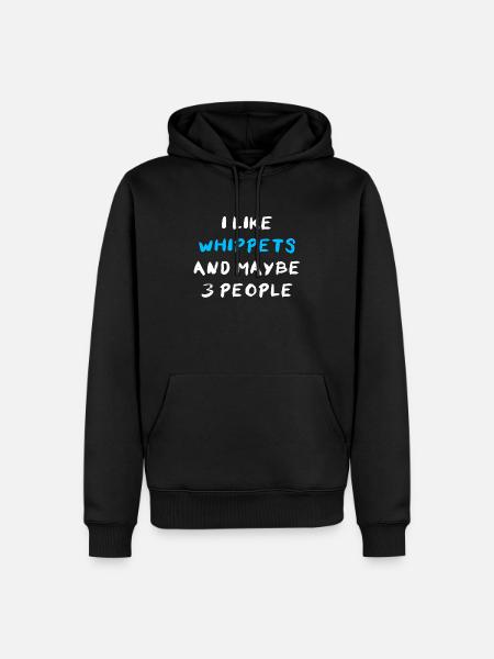Whippet - Men’s Premium Organic Hoodie - black